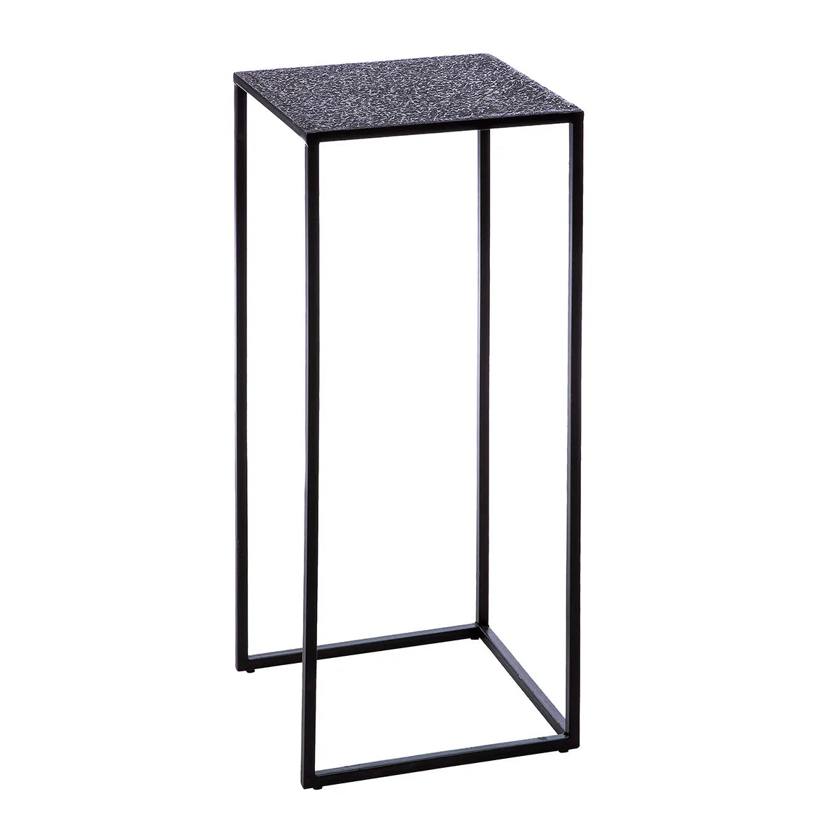 Beistelltisch – Quadratisches Design, Schwarze Optik, Metallgestell - Grenada | Gilde