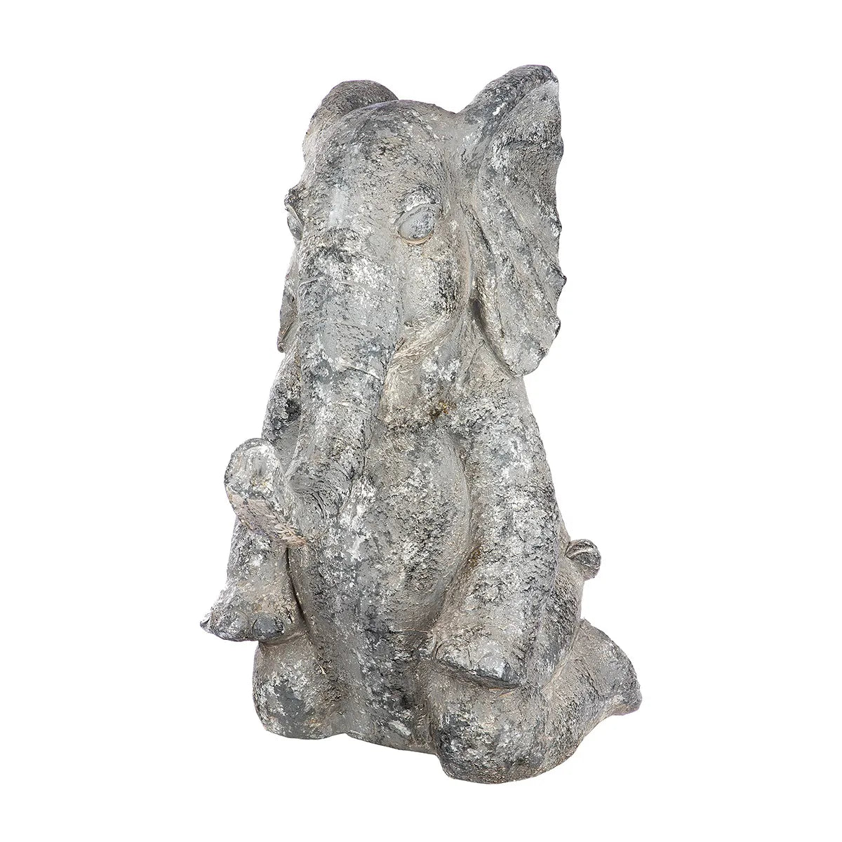 Figur – Strukturiertes Design, Graue Optik, Elefantenmotiv | Gilde