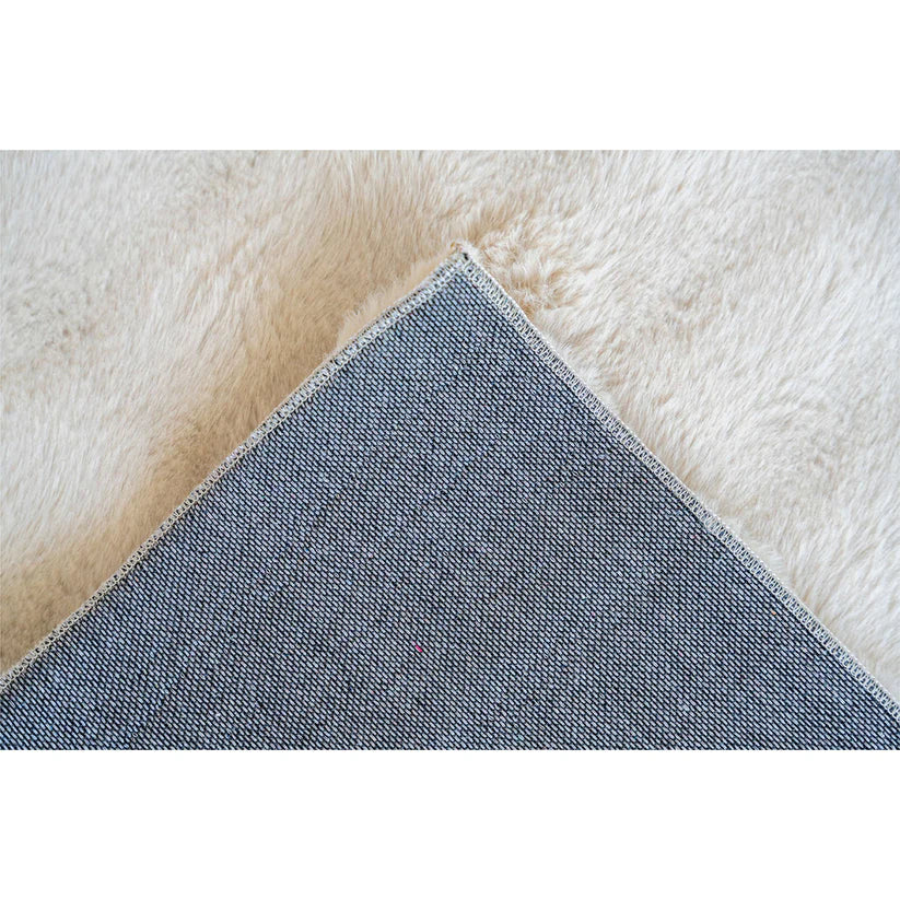 Teppich – Cloud-Soft Hochflor Komfort, 3D Tiefen Design, Creme Farbe, 200 x 290 cm - Hailey 125 | Kayoom