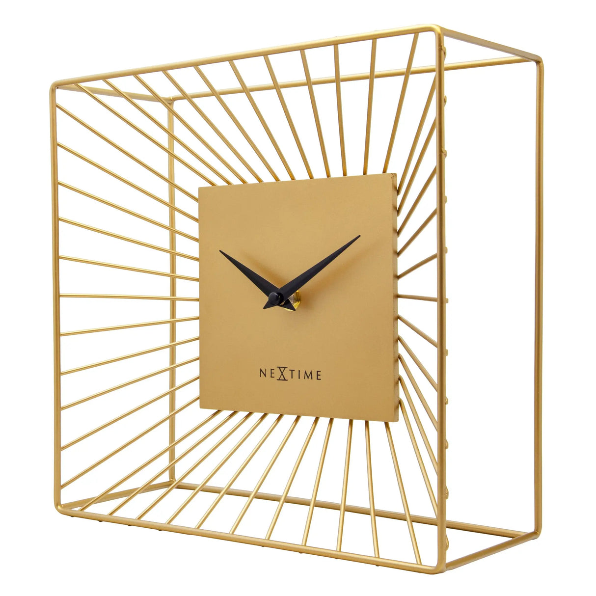 Tischuhr – Goldenes Metall, Vielseitige Nutzung, Stilles Werk - Vasco Tisch | NeXtime