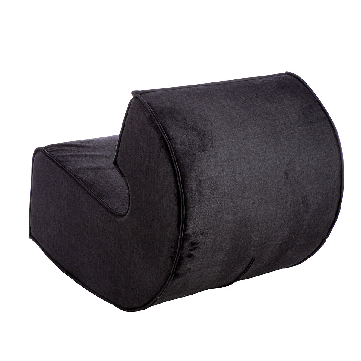 Sessel – Schwarzer Stoff, Holzrahmen, Moderne Form - Nobra | Gilde