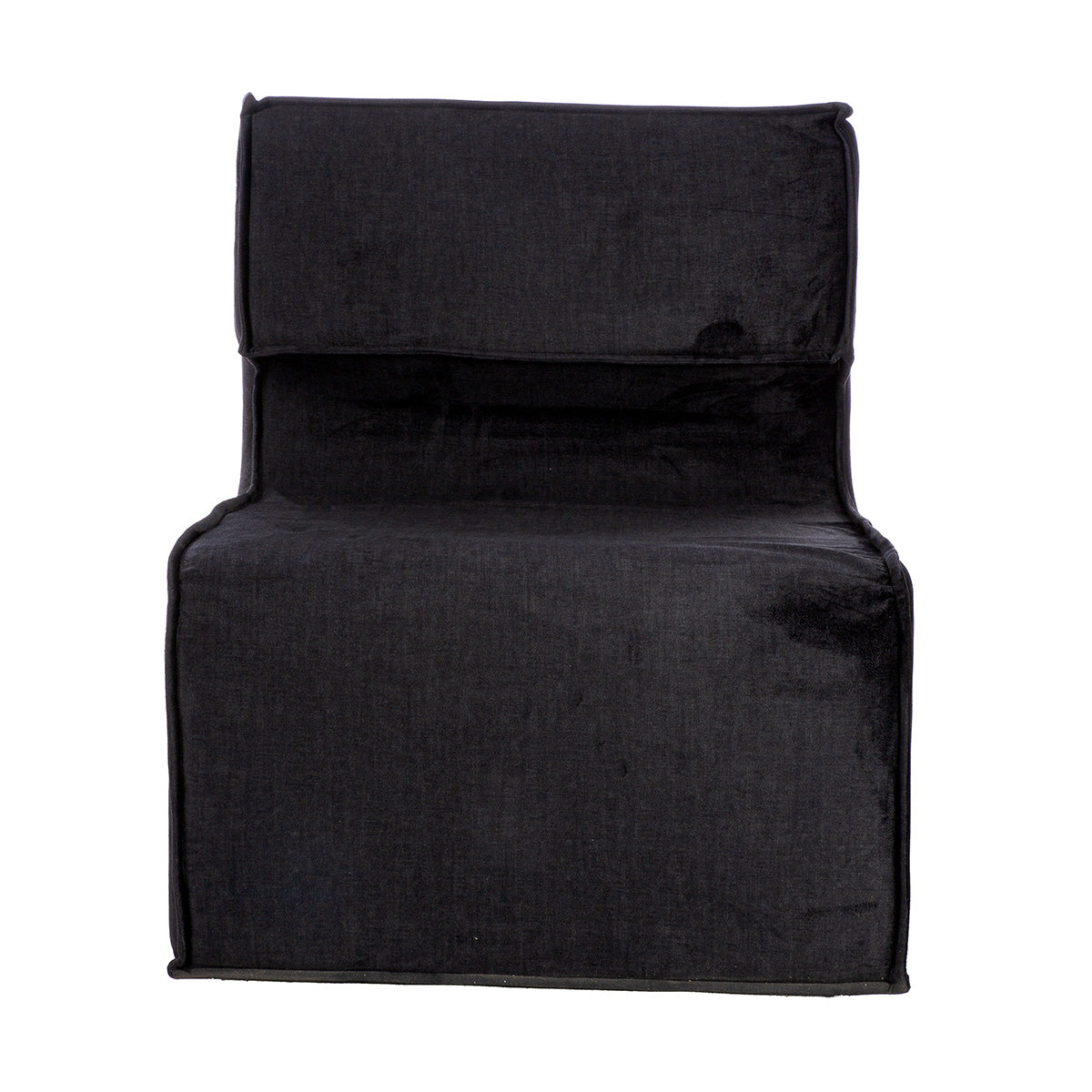 Sessel – Schwarzer Stoff, Holzrahmen, Moderne Form - Nobra | Gilde