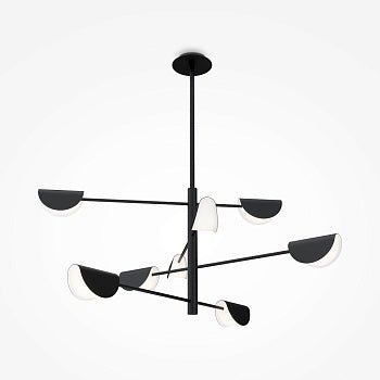 Kronleuchter Minimalistischer Metall‑ und Acryl‑Akzent – Mollis (MOD126PL‑08B) | Maytoni - Esszett Luxury | Stilvolles Wohnen mit Charakter