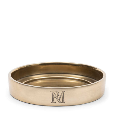 Kerzenhalter Gold, Handgefertigt, Aluminium (ØxH 10,5x2,5) – RM Maxime | Rivièra Maison - Esszett Luxury | Stilvolles Wohnen mit Charakter