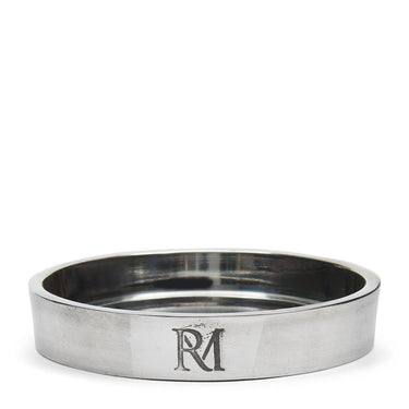 Kerzenhalter Silber, Handgefertigt, Aluminium (ØxH 10,5x2,5) – RM Maxime | Rivièra Maison - Esszett Luxury | Stilvolles Wohnen mit Charakter