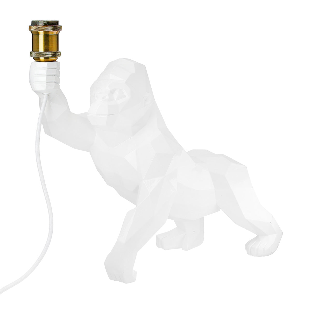 Tischleuchte – Glänzende Oberfläche, Gorilla Design, Weiße Optik - Geo | Gilde