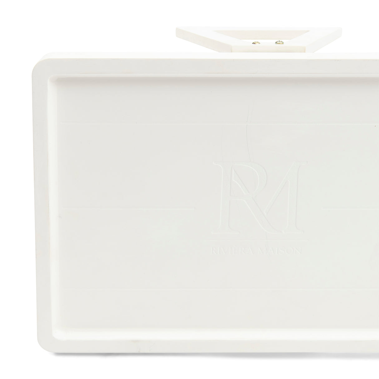 Armlehnentablett Beige, Rechteckig, Holz - Monogram Plateau De Fauteuil | Rivièra Maison - Esszett Luxury | Stilvolles Wohnen mit Charakter