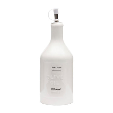 Ölflasche – Weißes Porzellan, Ausgießer, Spülmaschinenfest – RM Capri | Rivièra Maison - Esszett Luxury | Stilvolles Wohnen mit Charakter