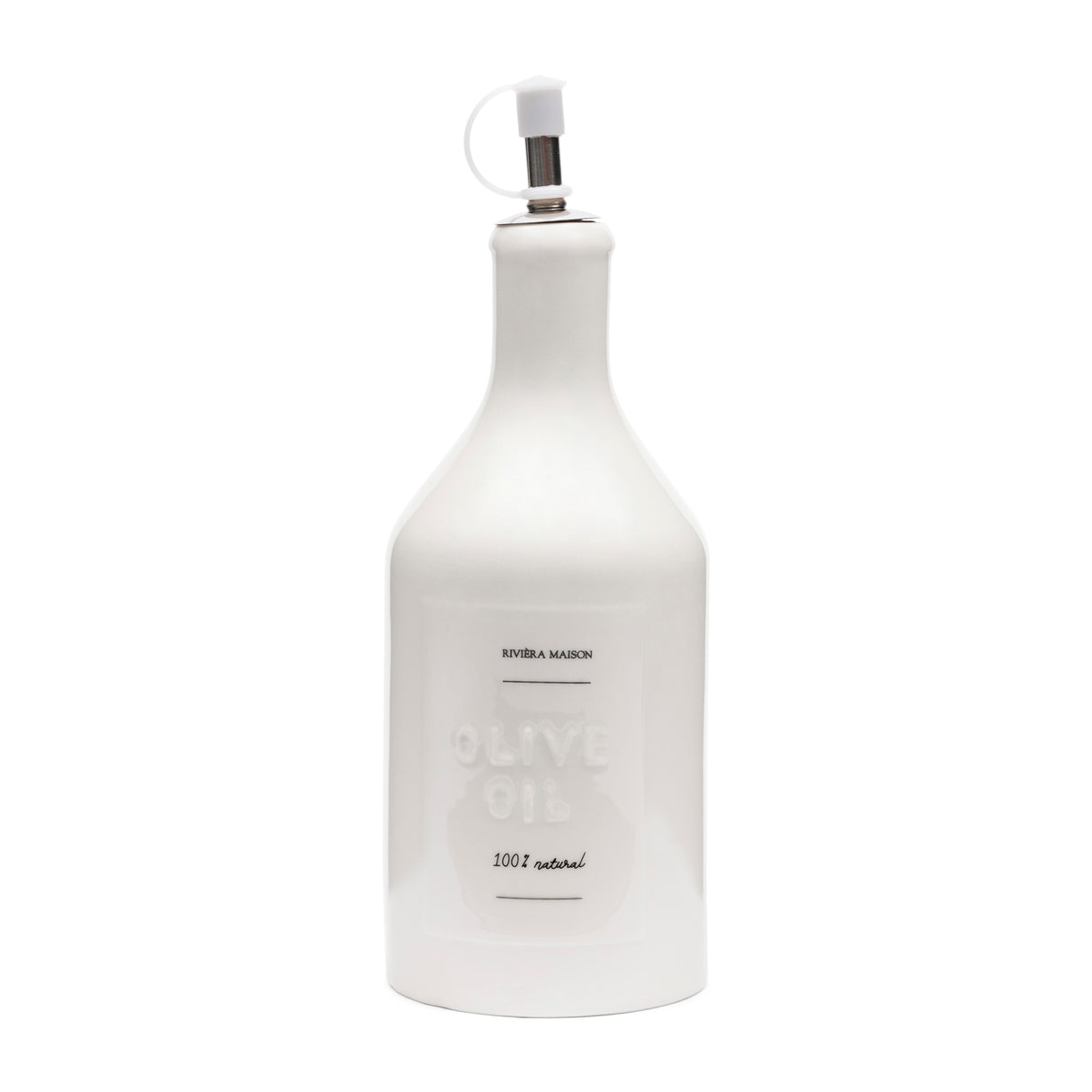 Ölflasche – Weißes Porzellan, Ausgießer, Spülmaschinenfest – RM Capri | Rivièra Maison - Esszett Luxury | Stilvolles Wohnen mit Charakter