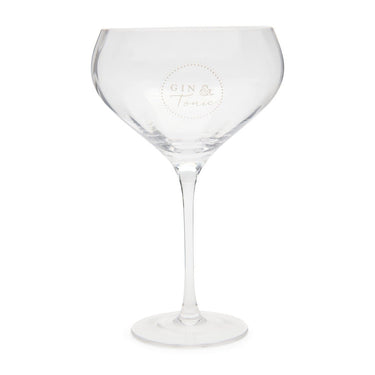 Trinkglas – Transparent mit weißem Aufdruck – Elegance Gin & Tonic | Rivièra Maison - Esszett Luxury | Stilvolles Wohnen mit Charakter