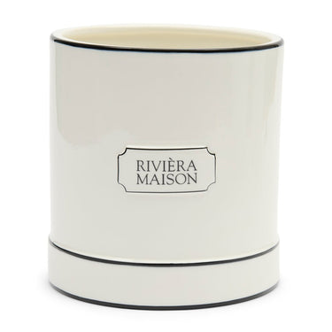 Vase Klassisches Weiß Keramik - Fleur Du Jour | Rivièra Maison - Esszett Luxury | Stilvolles Wohnen mit Charakter