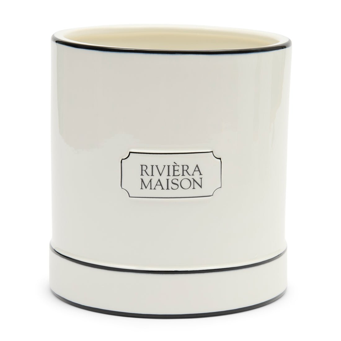 Vase Klassisches Weiß Keramik - Fleur Du Jour | Rivièra Maison - Esszett Luxury | Stilvolles Wohnen mit Charakter