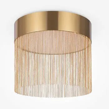 Ceiling Light Gold Metal Frame Integrated LED (18W) & Decorative Chain – Imaginary | Maytoni