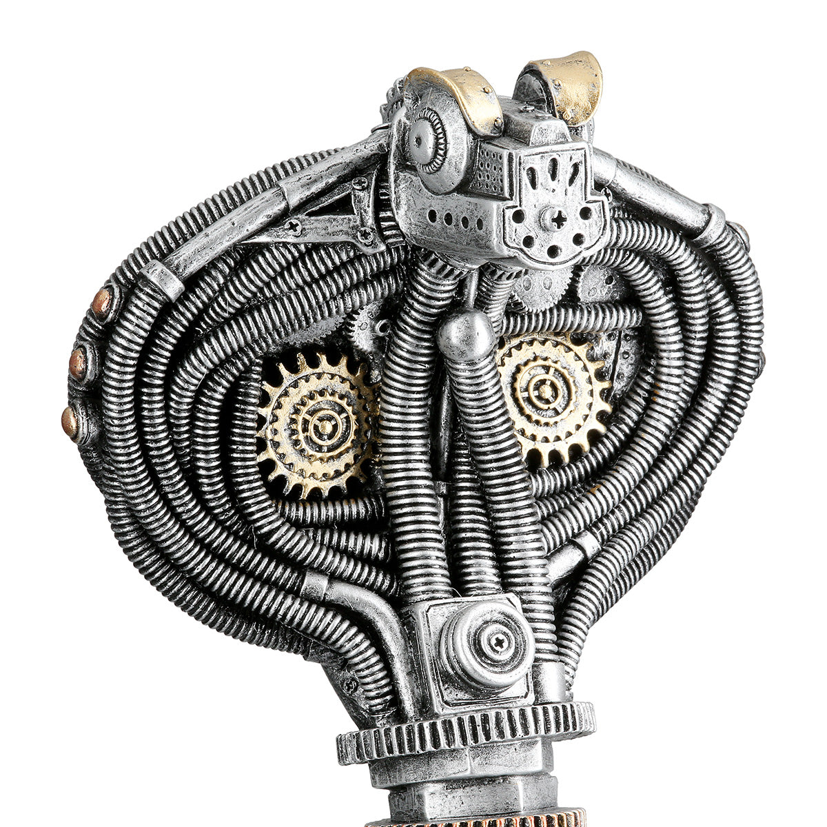 Figur – Metallische Optik, Goldene Akzente, Steampunk Design - Steampunk Cobra | Gilde