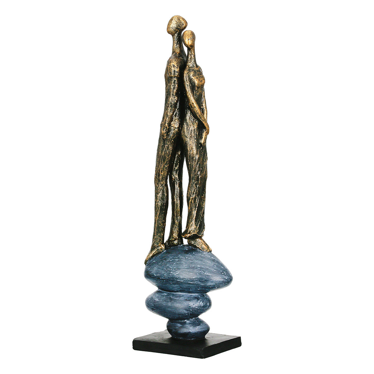Skulptur – Antikfinish, Paar Design, Bronzefarbene Optik - Growing Together | Gilde