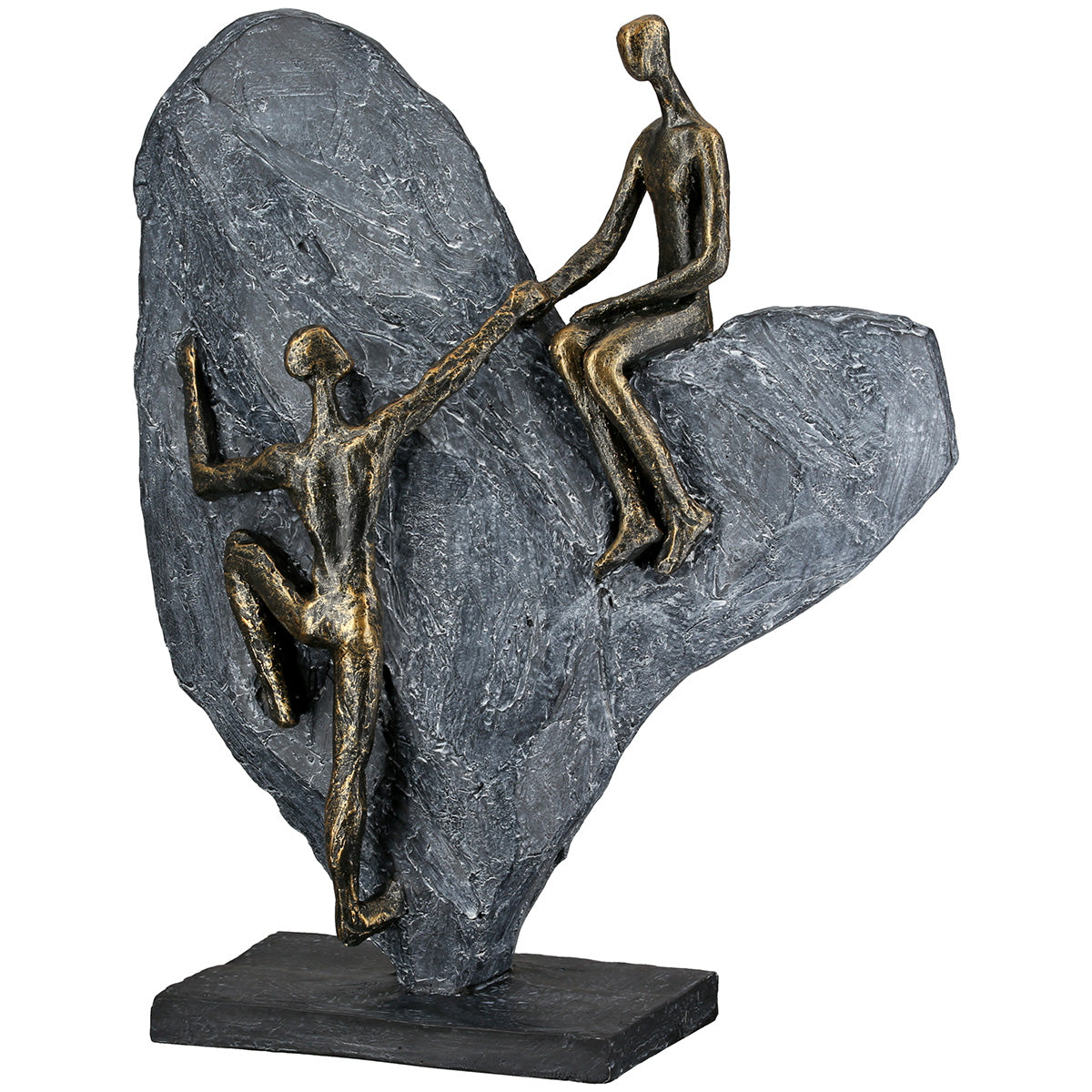 Skulptur – Antikfinish, Herzmotiv, Paar Design - Heart of Stone | Gilde