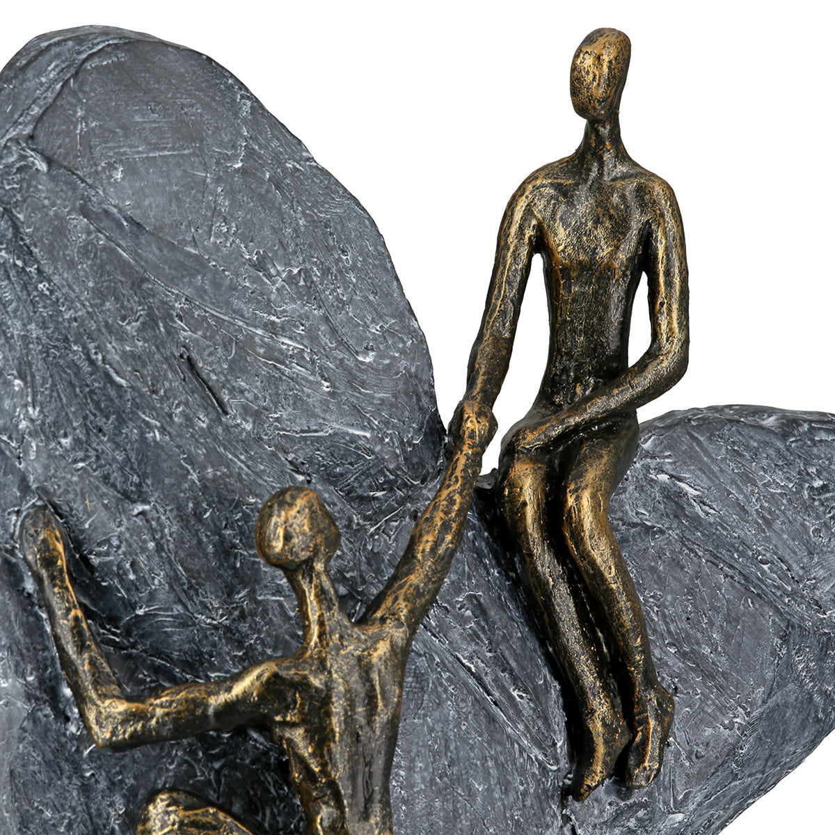 Skulptur – Antikfinish, Herzmotiv, Paar Design - Heart of Stone | Gilde