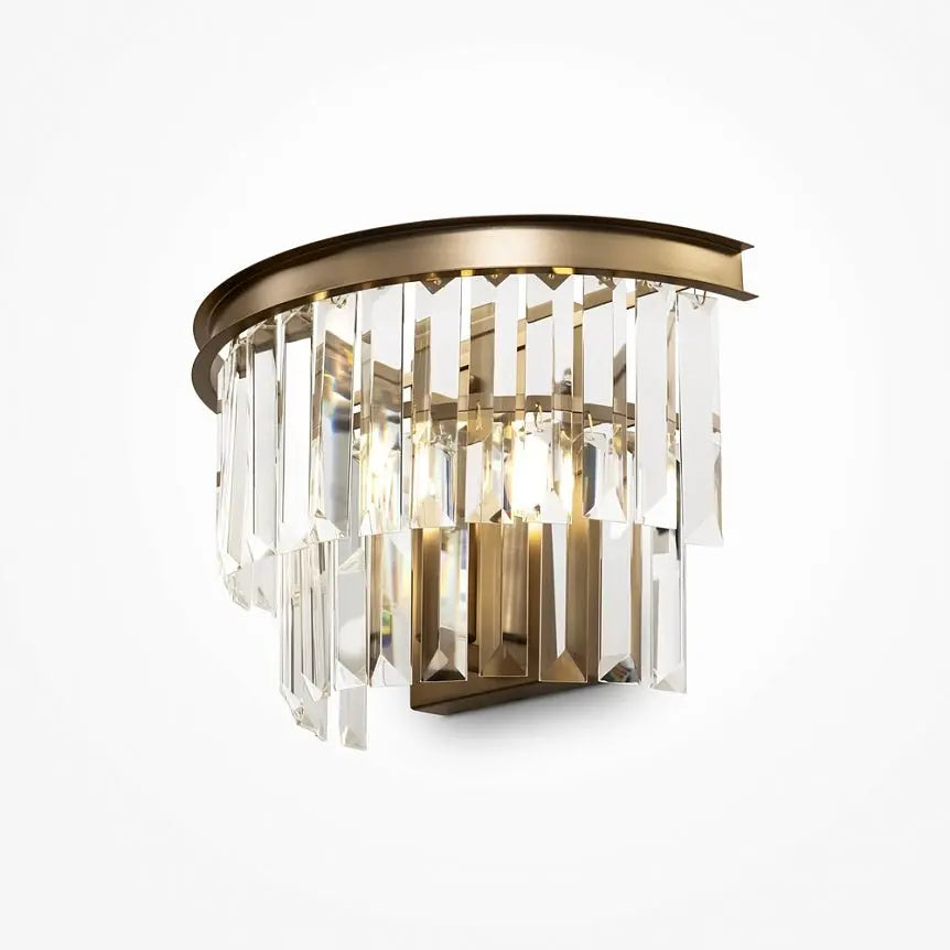 Wall light with crystal pendants and brass finish – Revero | Maytoni