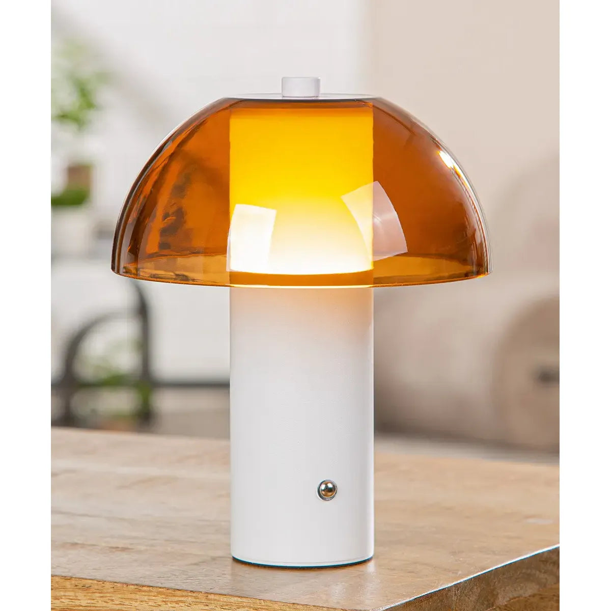 Tischleuchte – Orangeweiße Farbe, Drei Lichtfarben, Dimmbares Licht - Lecce | Gilde