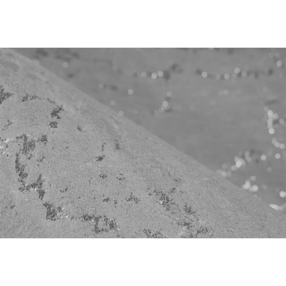 Teppich – Taupe / Silber Farbe, Weicher Flor, Glanz Muster, 170 cm - Bijou 225 | Kayoom