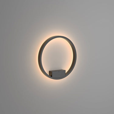 Wandleuchte mit schwarzem Aluminiumring und weißem Acryl - Diffusor – Rim | Maytoni - Esszett Luxury | Stilvolles Wohnen mit Charakter