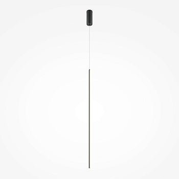 Pendelleuchte Schwarz mit Messing - Akzenten Lineares Design & Integrierte LED – Halo | Maytoni - Esszett Luxury | Stilvolles Wohnen mit Charakter