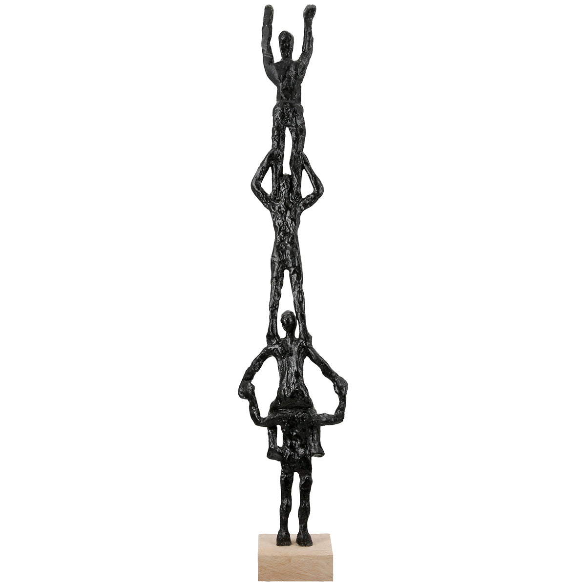 Skulptur – Strukturierte Oberfläche, Symbolische Figur, Schwarzes Design - Teamspirit | Gilde