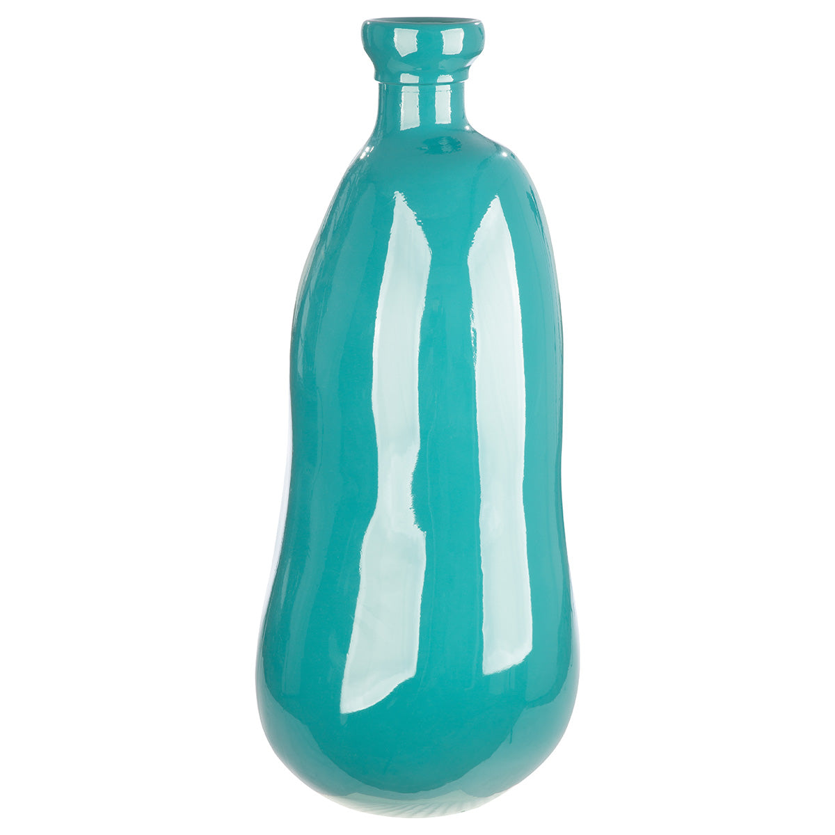 Bodenvase – Organische Form, Recyceltes Glas, Blaues Design - Sylt | Gilde