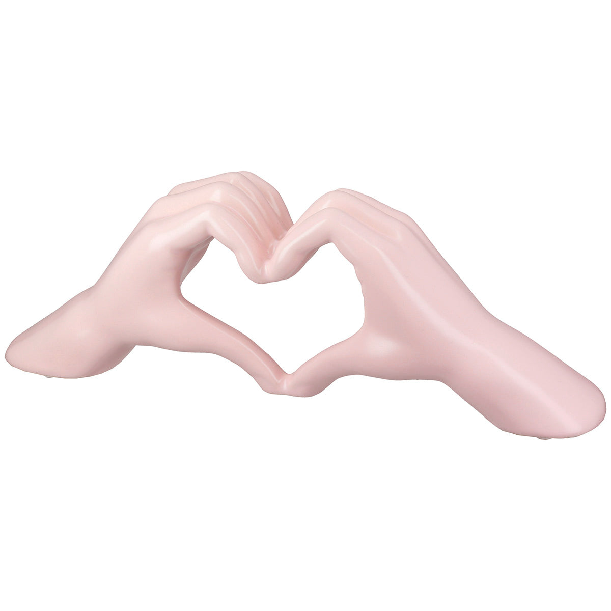 Dekoobjekt – Herz Motiv, Glänzende Oberfläche, Rosa Farbe - Heart | Gilde