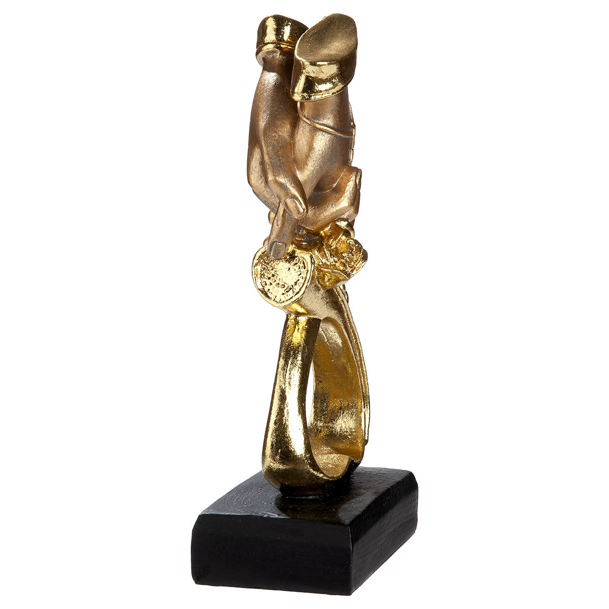 Skulptur – Mattes Kunstharz, Herz Design, Hände Motiv - Just Married | Gilde