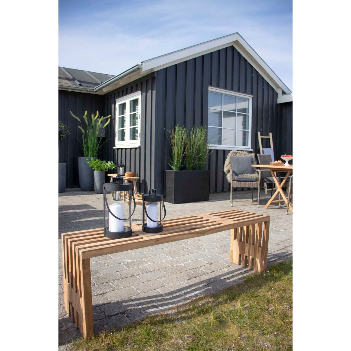 Laternen-Set – Stahl/Glas, Schwarz, 2 Stück - Bondi | House Nordic