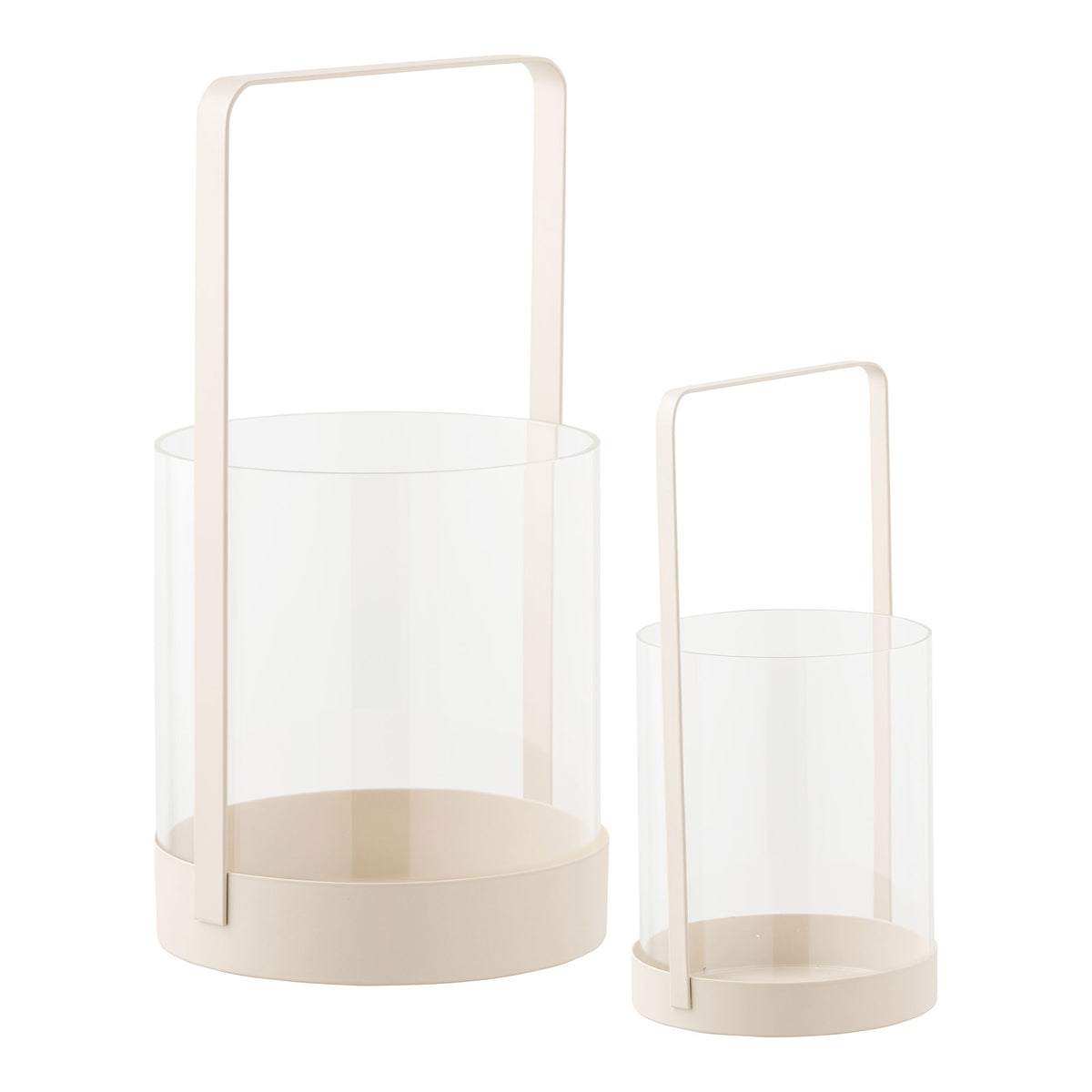 Windlicht – Glas & Metall, 2er Set, 25/35 cm - Hurricane | House Nordic