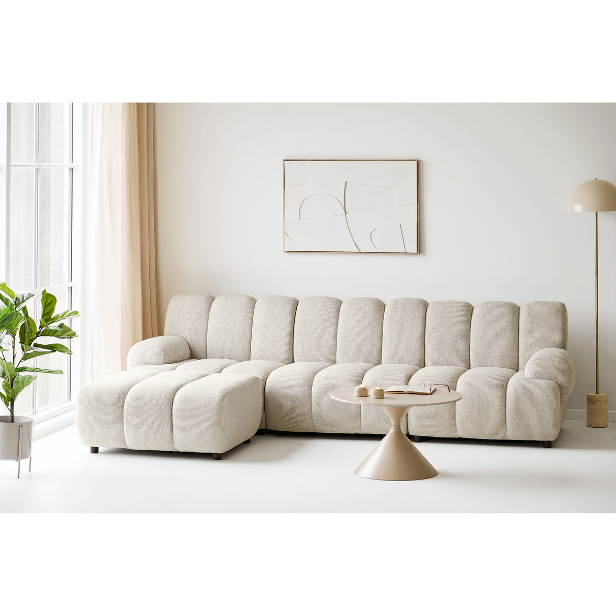Stehleuchte – Marmorsockel, Stahlgestell, 155 cm Höhe - Sheffield | House Nordic