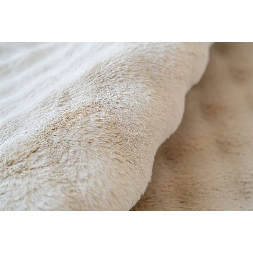 Teppich – Cloud-Soft Hochflor Komfort, 3D Tiefen Design, Creme Farbe, 200 x 290 cm - Hailey 125 | Kayoom