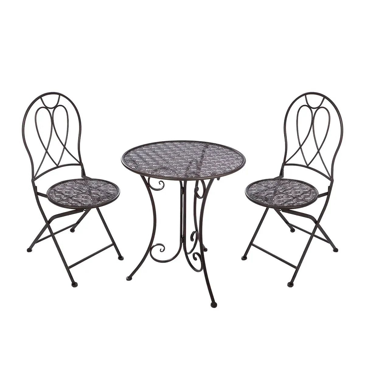 Bistroset – Zeitlose Eleganz, Exklusive Metalloptik, Anspruchsvolles Design, 93 cm - Shell | Gilde