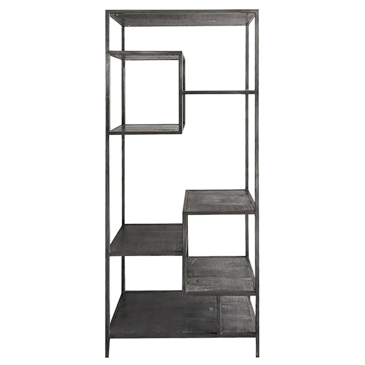 Regal – Architektonische Form, Markante Präsenz, Industrielle Ästhetik, 205 cm - Nero | Gilde