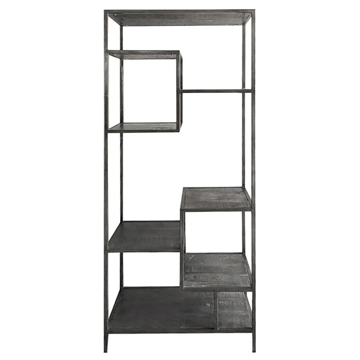 Regal – Architektonische Form, Markante Präsenz, Industrielle Ästhetik, 205 cm - Nero | Gilde