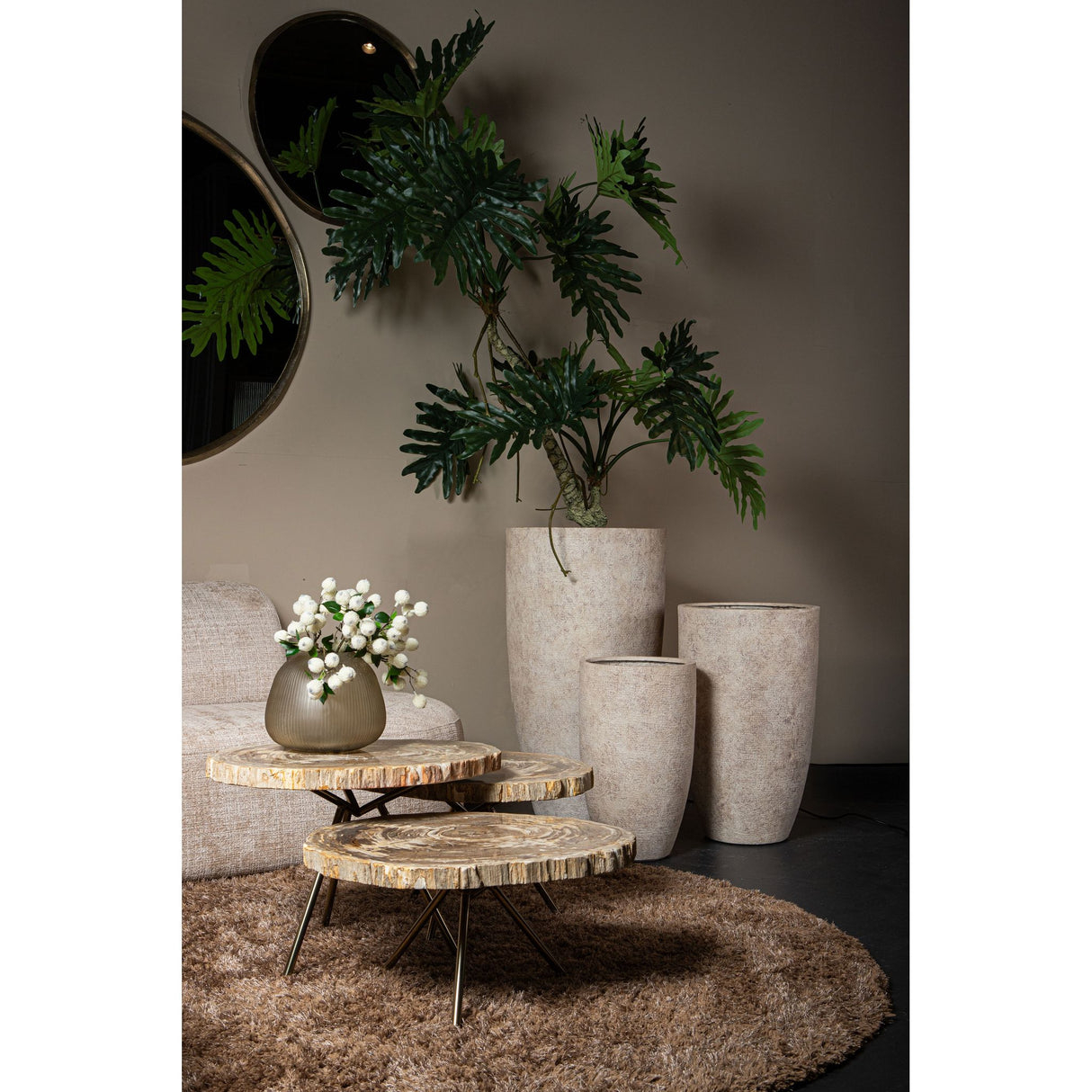 Sofa – Fabric Upholstery, Straight Design, Comfort Padding – Catania | PTMD