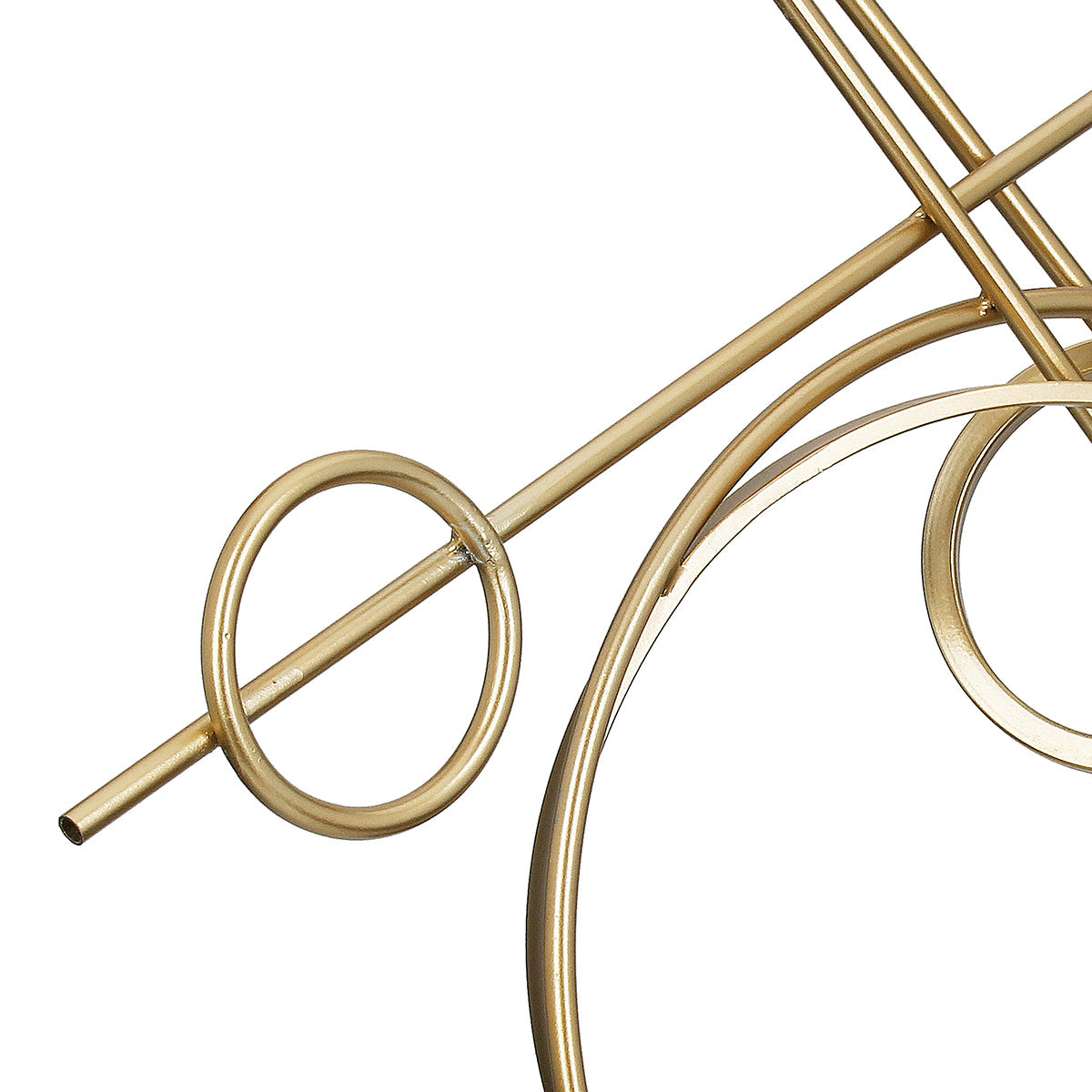 Skulptur – Abstrakte Form, Kreis Design, Goldene Metalloptik - Abstracto | Gilde