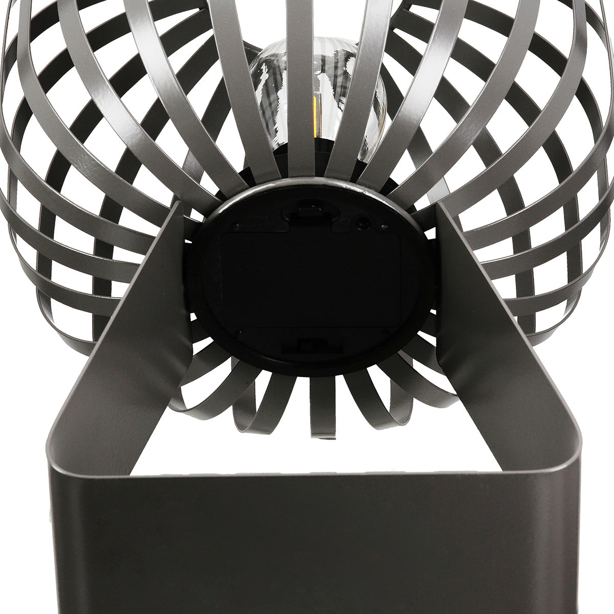 LED-Windlicht – Mattes Metall, Timer Funktion, Graue Oberfläche - Scola | Gilde