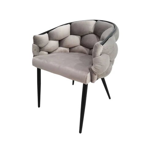 Stuhl Gestepptes Rücken - Design Samtbezug Metallgestell – Grace 125 | Kayoom - Esszett Luxury | Stilvolles Wohnen mit Charakter