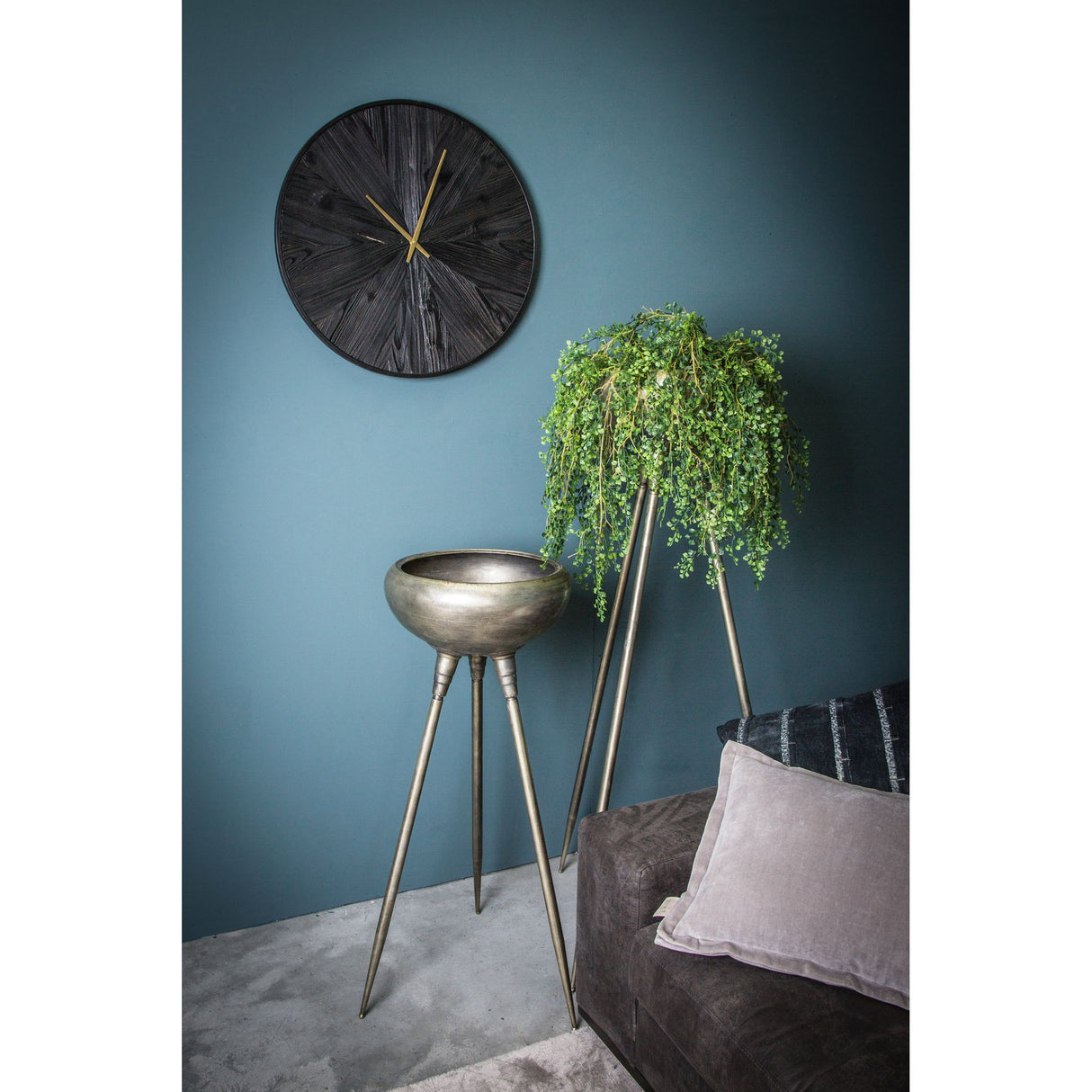Pot - metal, 3 feet, round, tall, brass, L – Genesis | PTMD