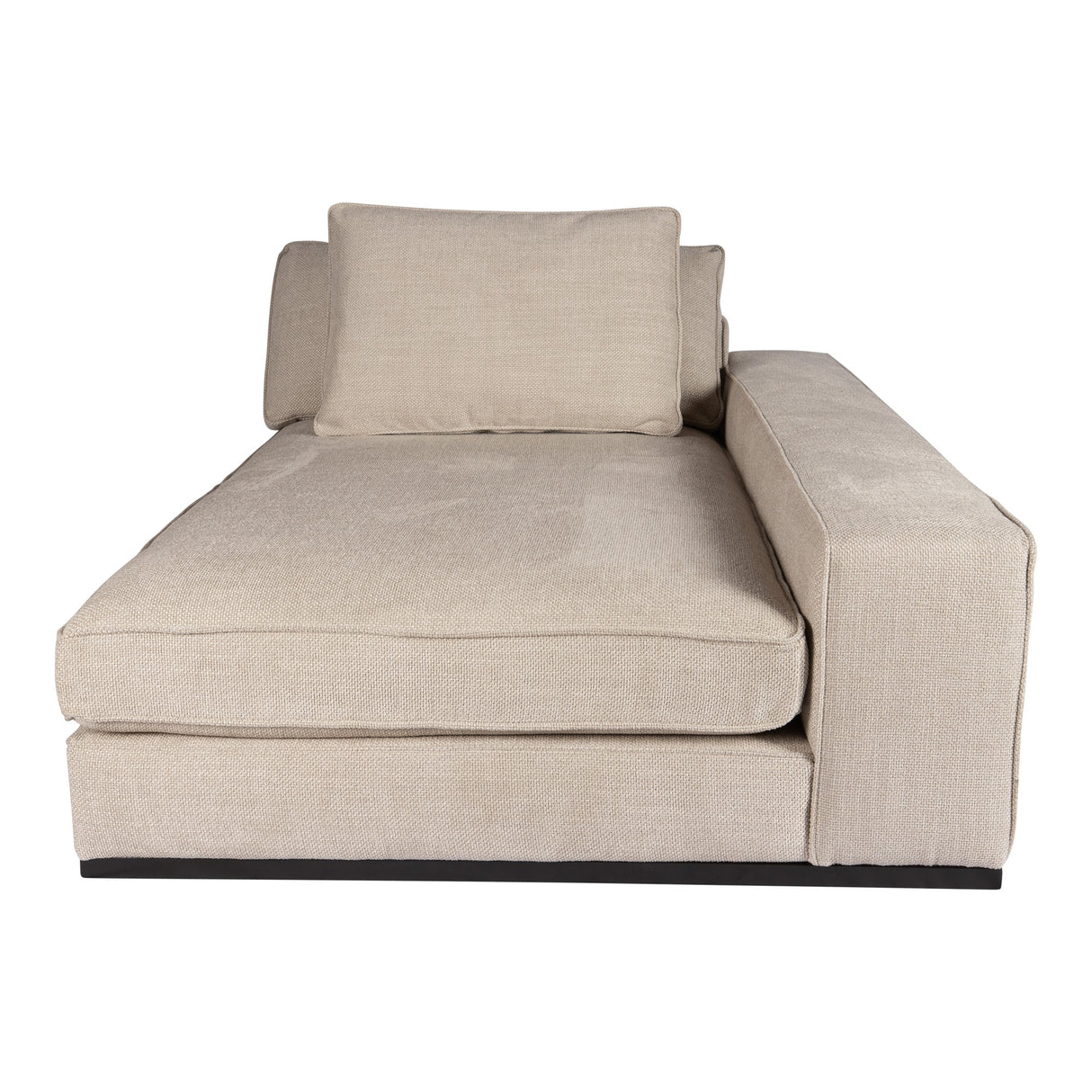 Block Sofa Silent 01 Natural Chaise Longue right