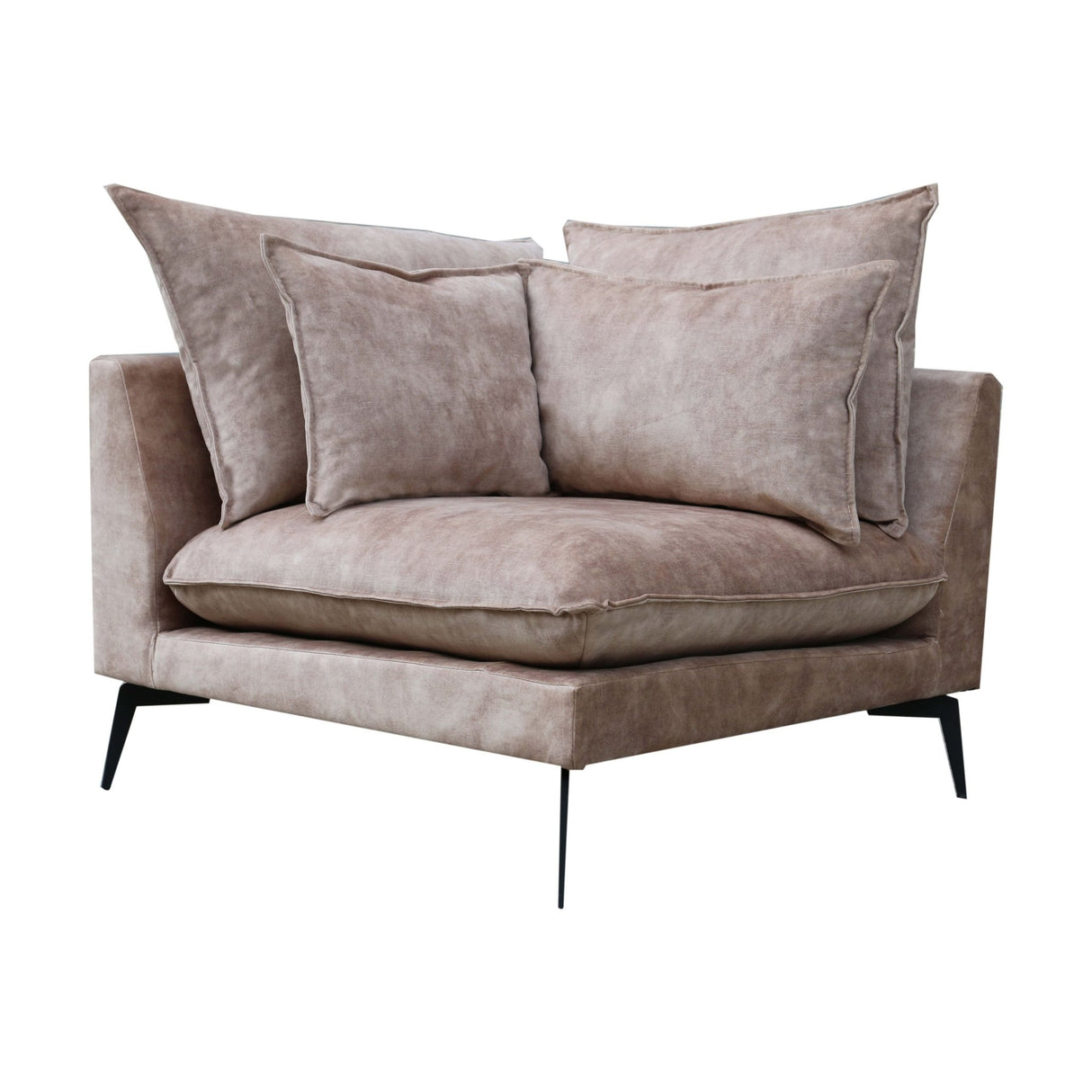 Sofa - Element aus Stoff, weiches gepolstertes Finish, Ecke – Flow | PTMD - Esszett Luxury | Stilvolles Wohnen mit Charakter