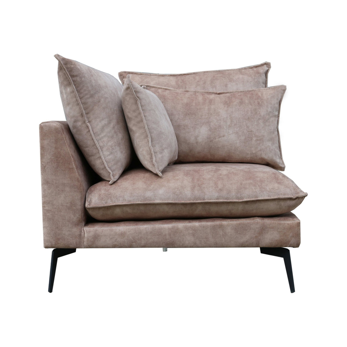 Sofa - Element aus Stoff, weiches gepolstertes Finish, Ecke – Flow | PTMD - Esszett Luxury | Stilvolles Wohnen mit Charakter