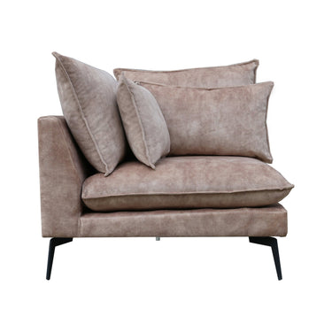 Sofa - Element aus Stoff, weiches gepolstertes Finish, Ecke – Flow | PTMD - Esszett Luxury | Stilvolles Wohnen mit Charakter