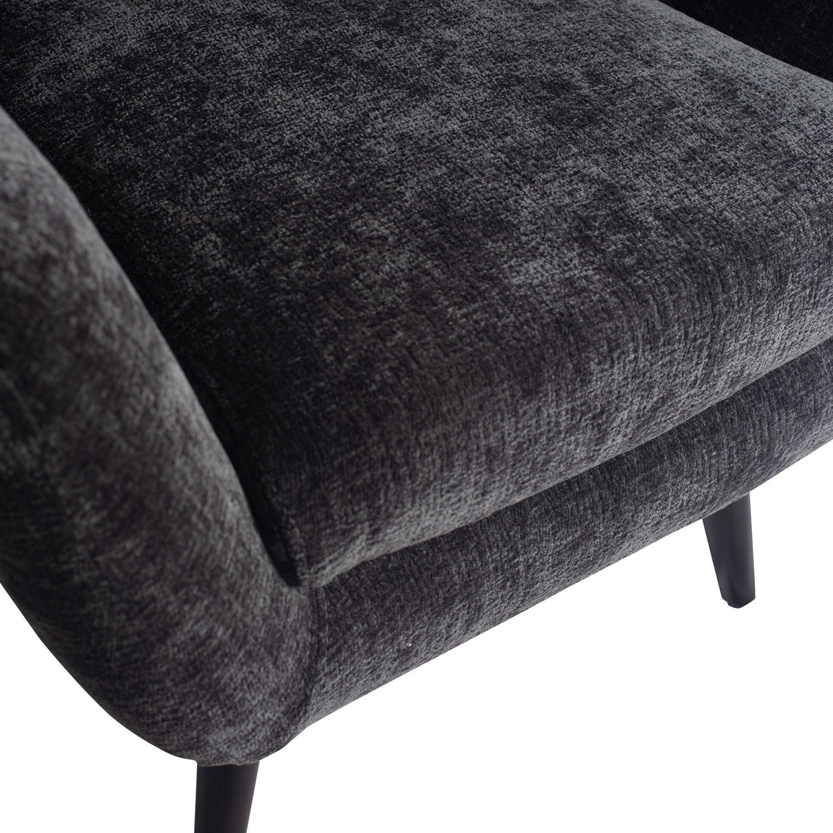 Sessel aus Acryl - Baumwoll - Polyester - Mix, Holzgestell, moderne Polsterform – Donny | PTMD - Esszett Luxury | Stilvolles Wohnen mit Charakter