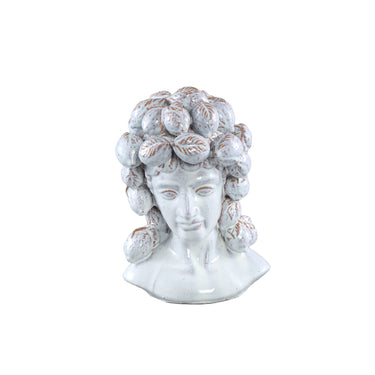 Statue aus glasierter Keramik, Frauenkopfdesign, elegante Gestaltung – Alani C | PTMD - Esszett Luxury | Stilvolles Wohnen mit Charakter
