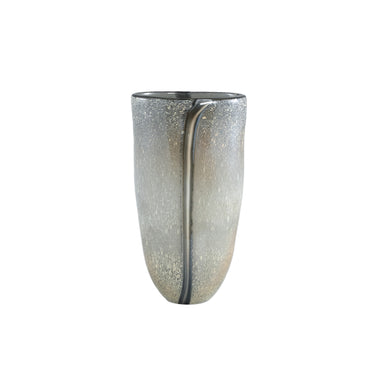 Vase aus Glas, rundes Design, Streifenstruktur – Nicho | PTMD - Esszett Luxury | Stilvolles Wohnen mit Charakter