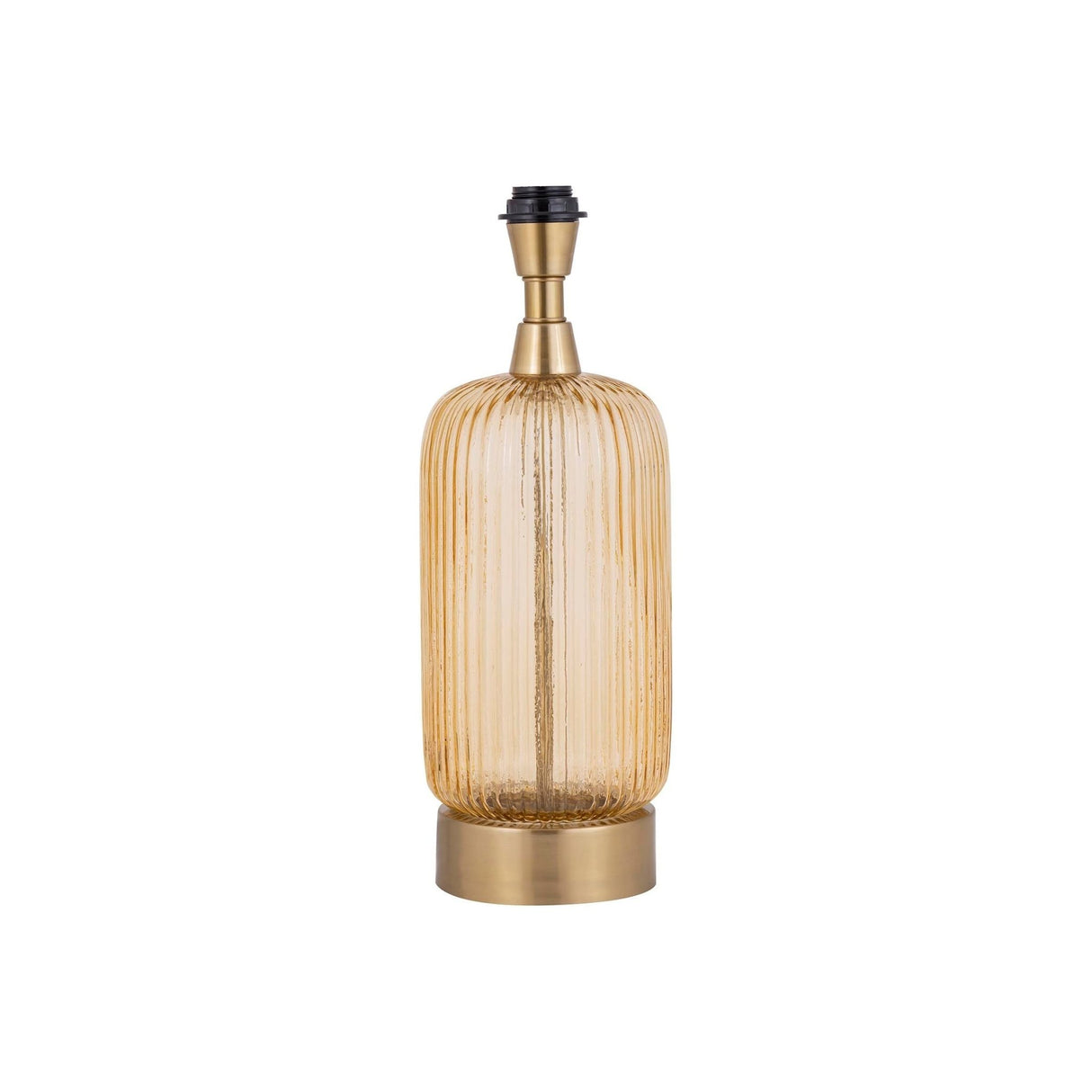 lampe aus Glas, lang, amberfarben mit goldenen Akzenten – Juliet | PTMD - Esszett Luxury | Stilvolles Wohnen mit Charakter